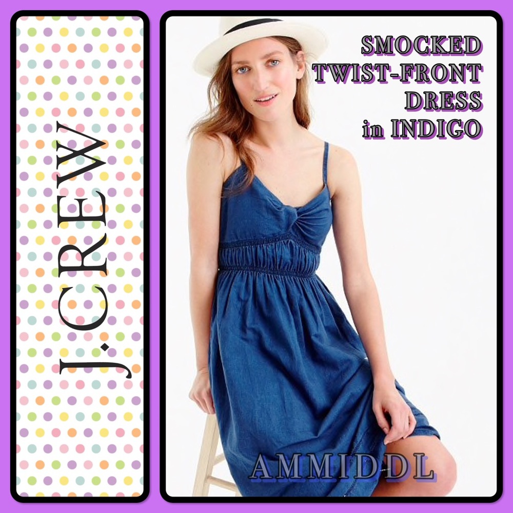 🆕SMOCKED TWIST-FRONT 👗 DRESS